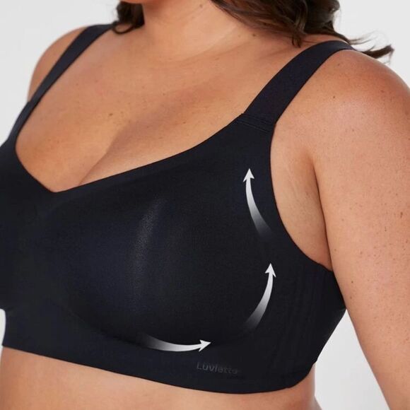 Luvlette Plus Dream Curve 2nd Skin W/out Underwire bra black size 44C NWT in pkg - Picture 5 of 7